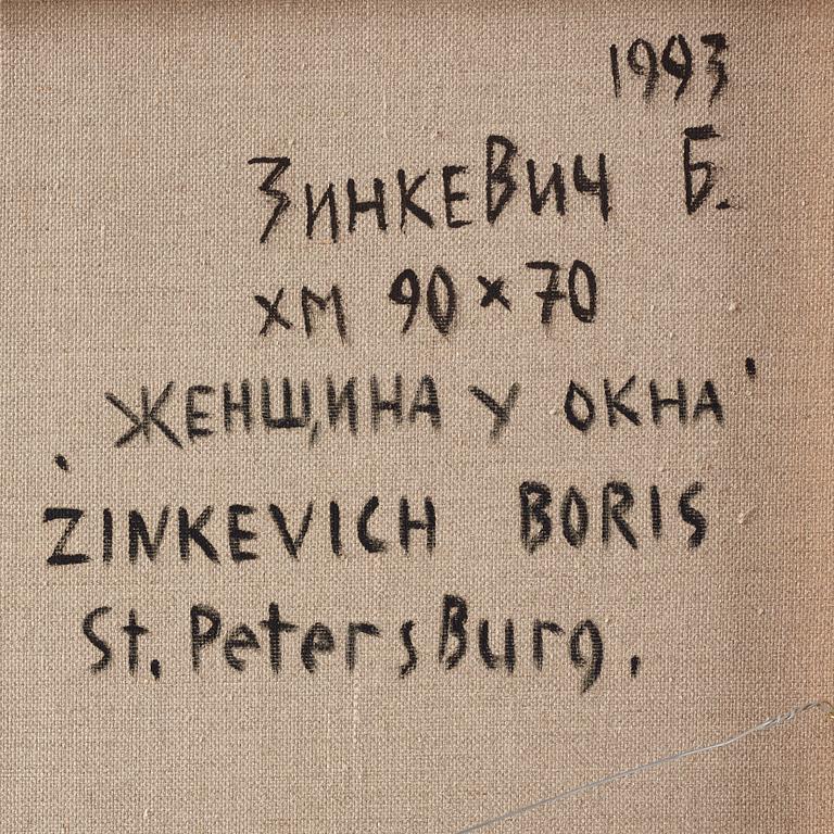 Boris Zinkevich, olja på duk, signerad och daterad 1993 a tergo.