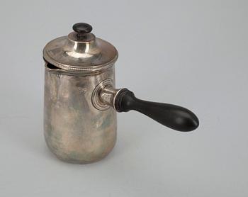 MJÖLKKANNA, silver, möjligen Paris 1723 Frankrike. Tot. vikt ca 318 gr.