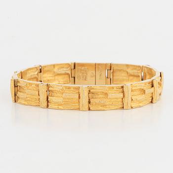 Björn Weckström, 18K gold "Kaskad" bracelet, Lapponia.