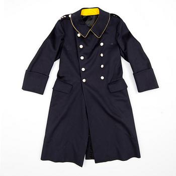 a Swedish early 20th Century four piece Swedish military uniform for captain at Svea Livgarde in Stockholm.