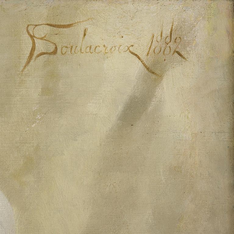 Frédéric Soulacroix, Ung kvinna med dammvippa.