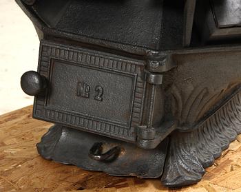 SKRÄDDARKAMIN, gjutjärn, "No 2", Husqvarna, 1800/1900- tal.