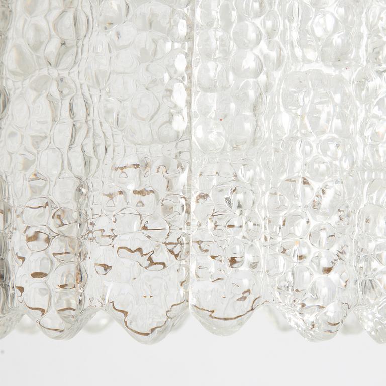Carl Fagerlund, Ceiling lamps, a pair, Orrefors, second half of the 20th century.