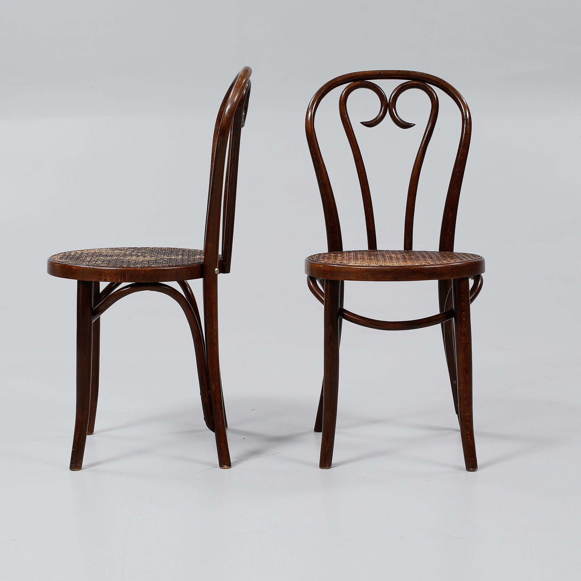 STOLAR, ett par, Thonets art, Rumänien, 1900-tal.