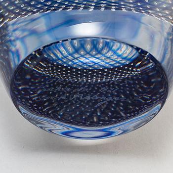 A 'Kraka'glass vase by Sven Palmqvist, Orrefors.