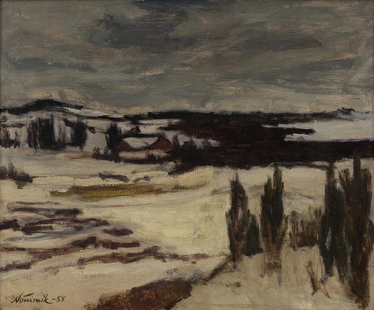 Juhan Nõmmik, Vinterlandskap.