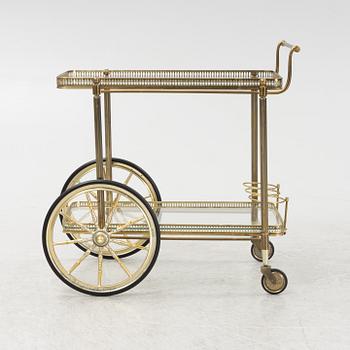 A serving trolley, 1960's/70's.