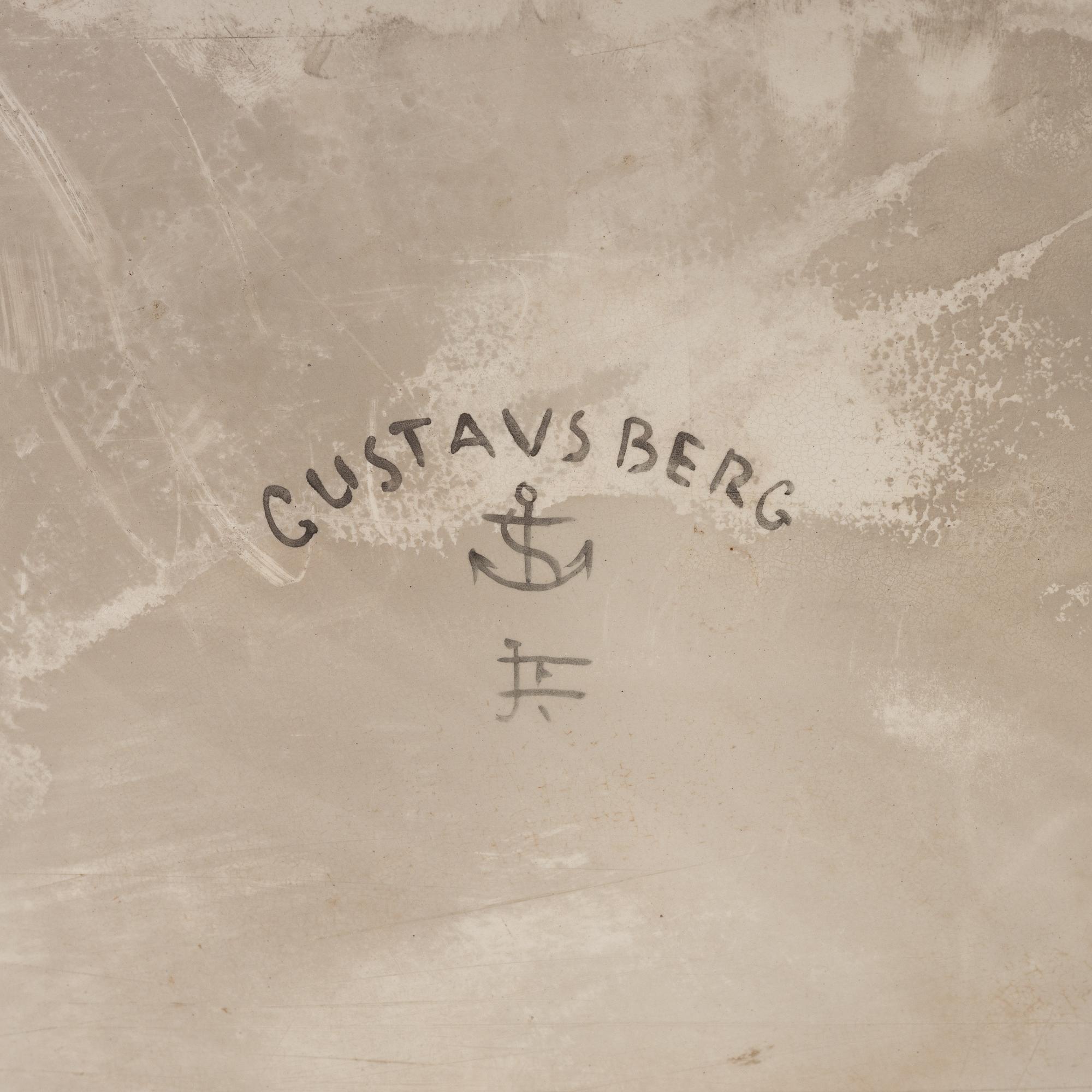 Josef Ekberg, a Rococo style tea table, Gustavsberg, first half of the 20th Century.