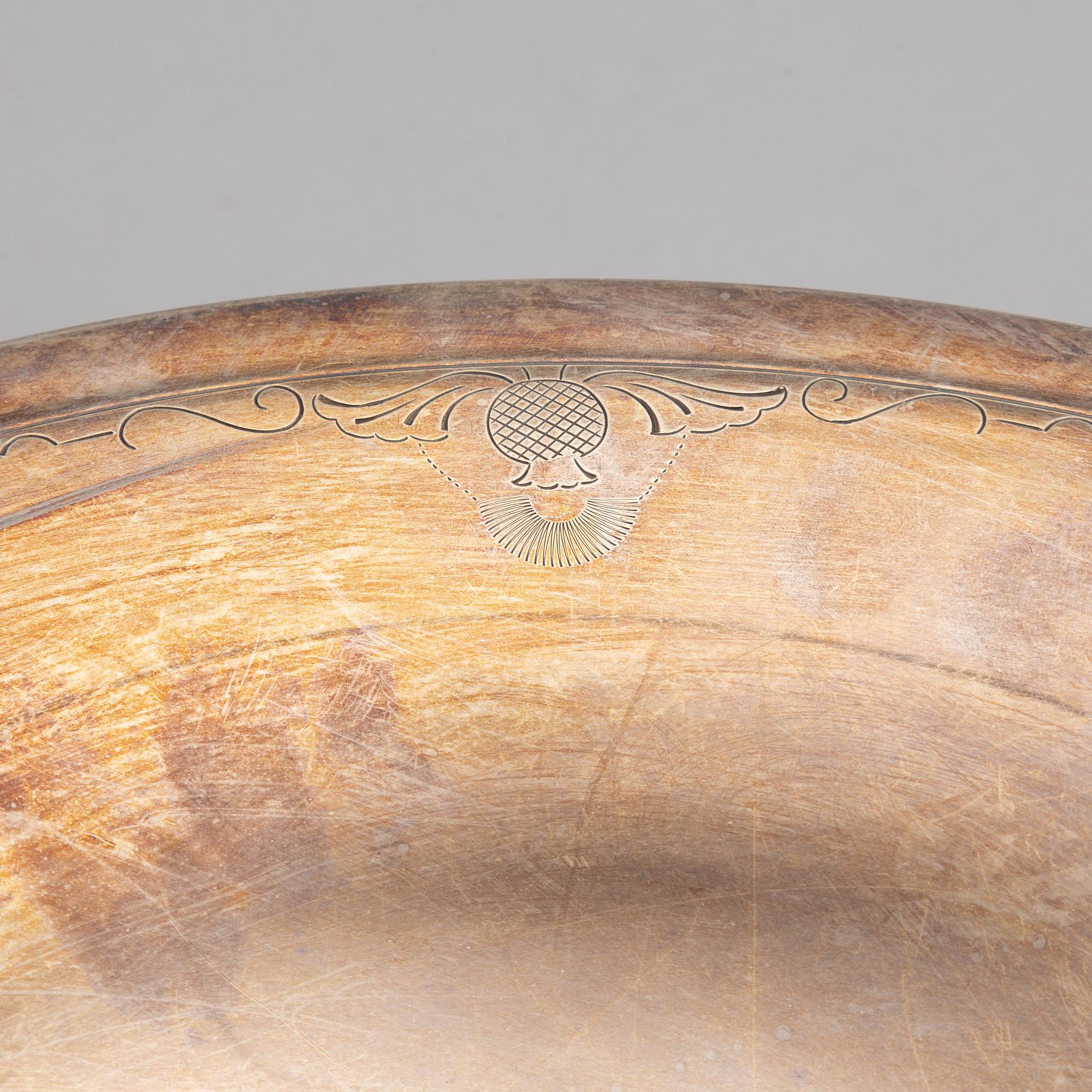 A sterling silver bowl, Just Andersen, Denmark.