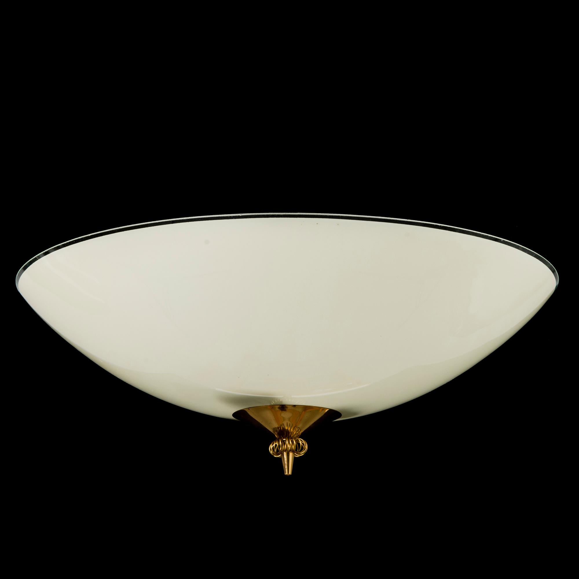 A mid-20th century ceiling light for Itsu Finland.