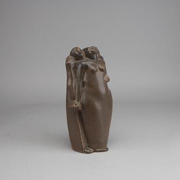 ÅKE HOLM, stoneware sculpture, signed.