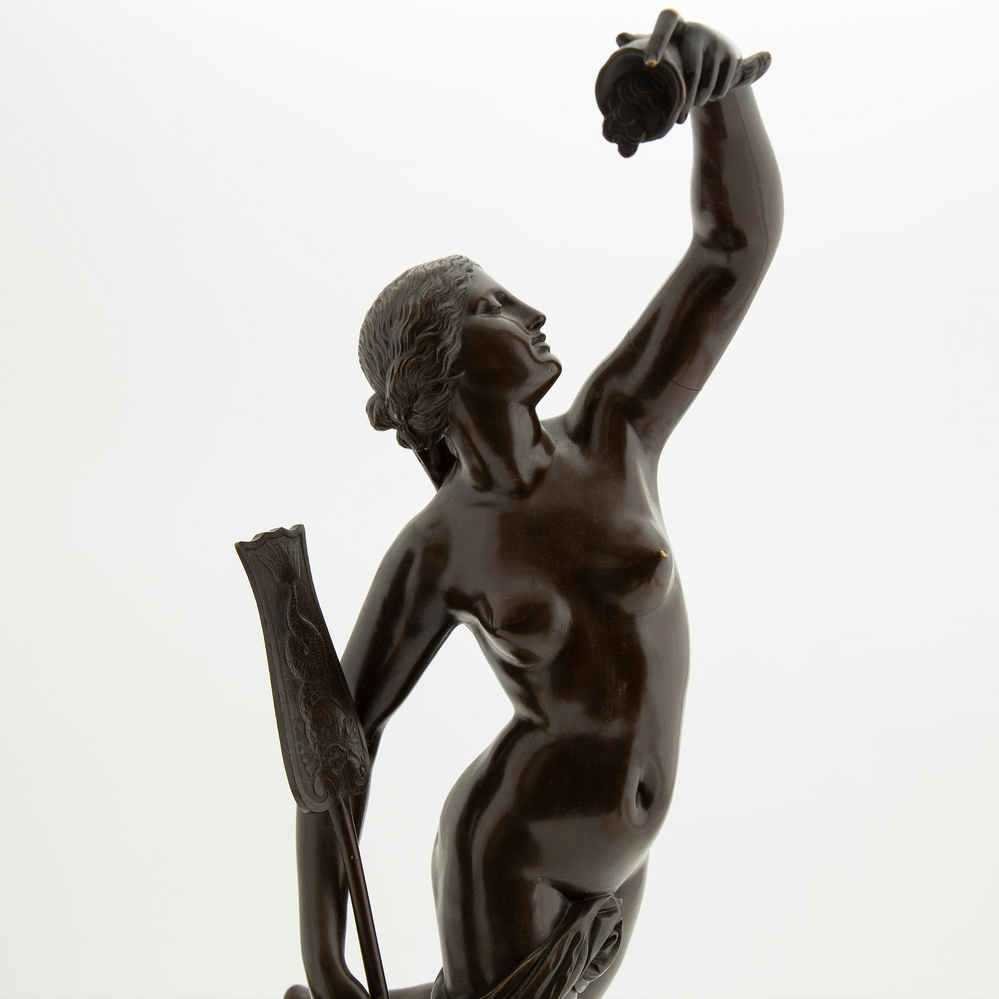 Sculpture, bronze, around 1900.