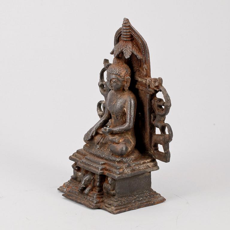 BUDDHA, metall, sannolikt sydostasien 1900-tal.