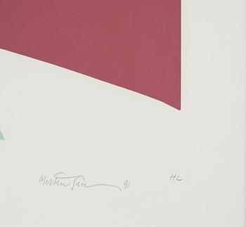Richard Mortensen, silkscreen, 1991, signed and numbered HC.