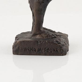 Bror Marklund, sculpture, unsigned, bronze, height 22.5 cm.