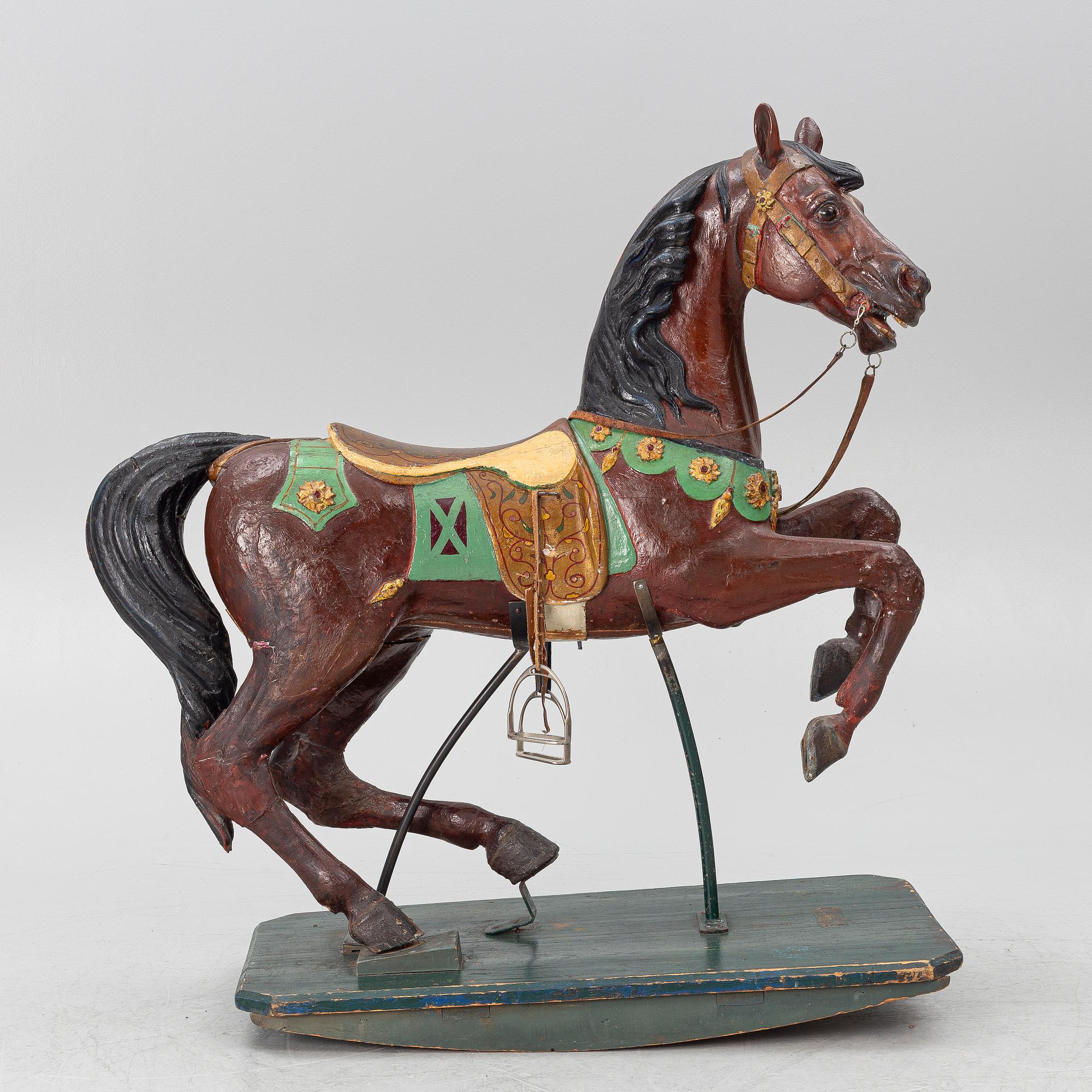Carousel horse, France, circa 1900.