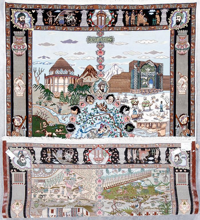 MATTA, Täbris, figural, ca 296x193 cm.