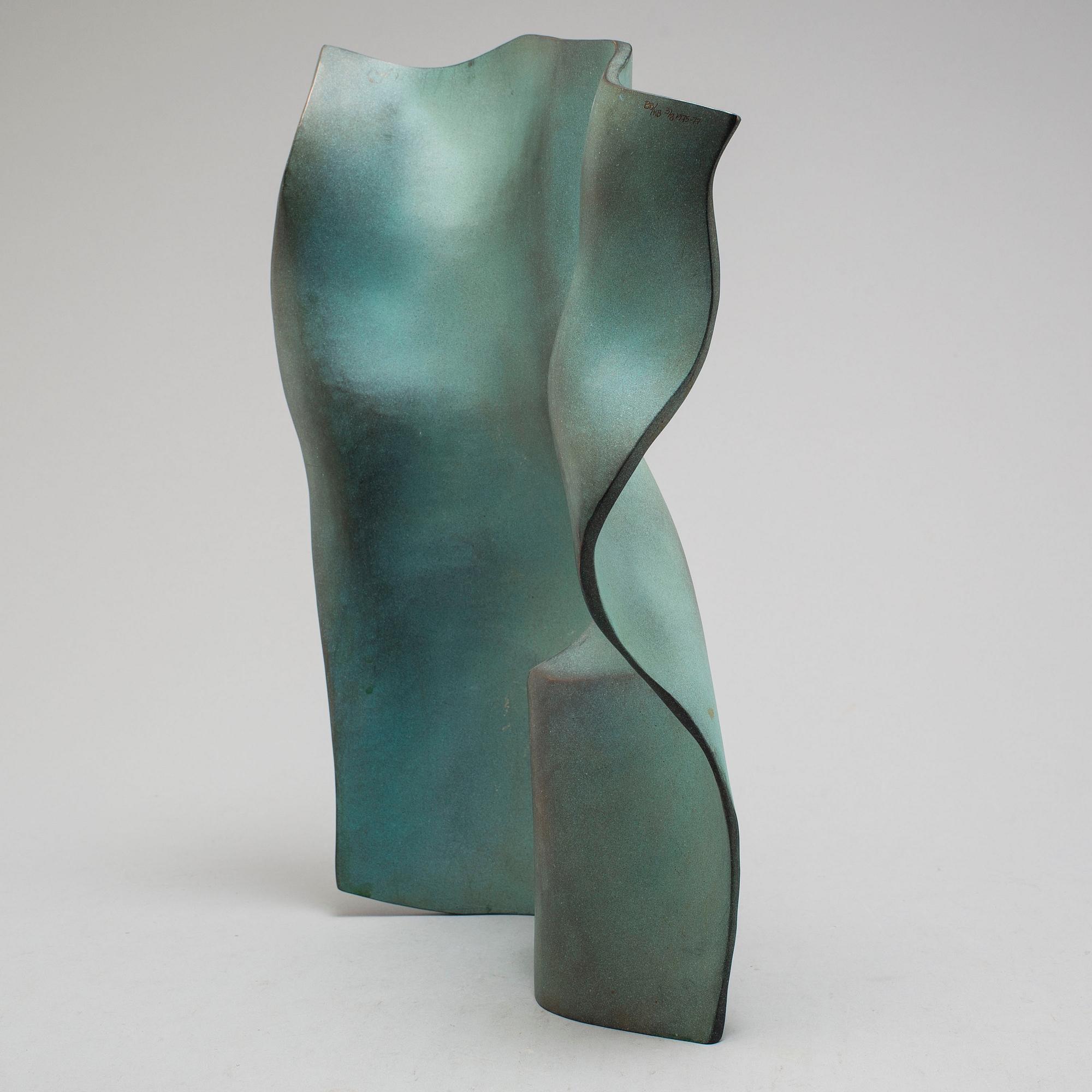 BARBRO BÄCKSTRÖM, skulptur, brons, signerad BB, numrerad 3/8, daterad 1975-77.