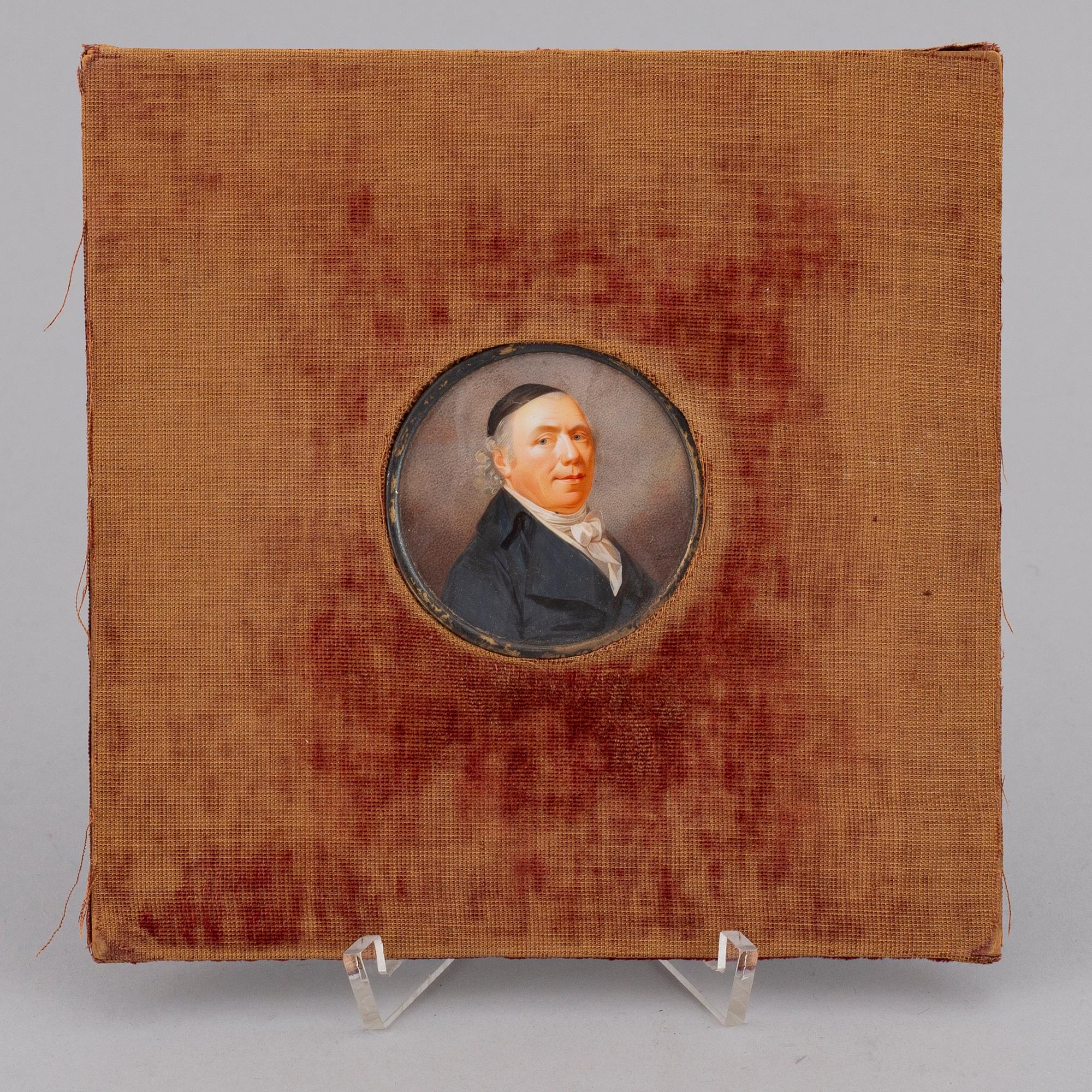 JOHAN ERIK BOLINDER, a miniature gouache, signed.