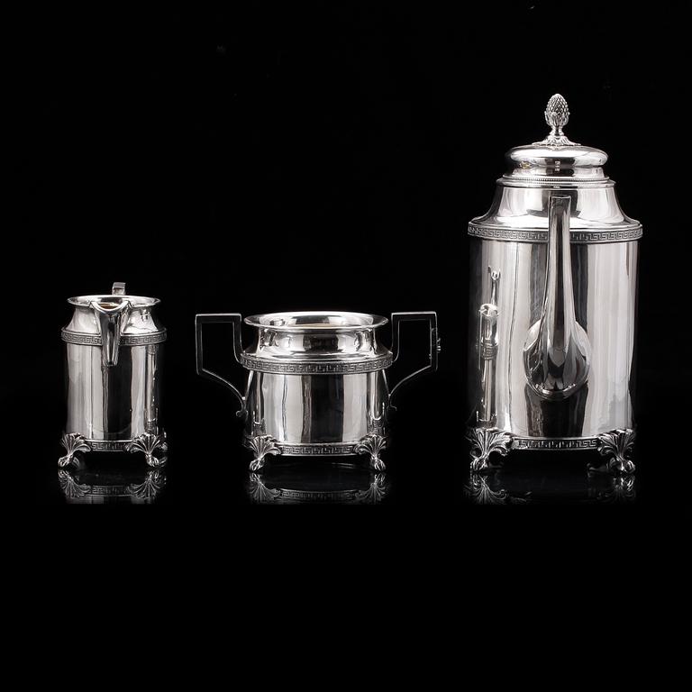 SERVIS, 3 delar, nysilver, C. R. Carlström, 1900-tal.