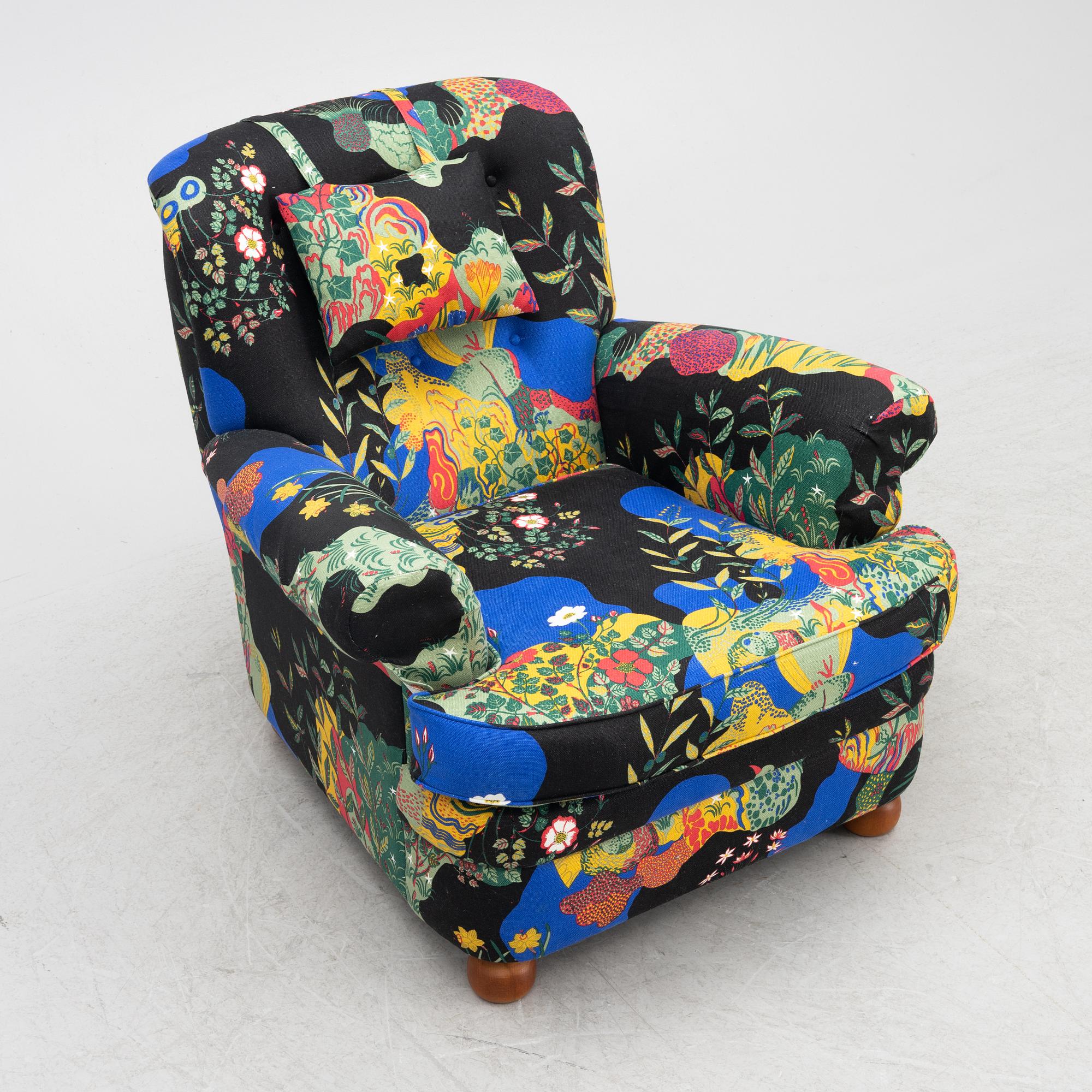 Josef Frank, armchair, model 336, Firma Svenskt Tenn.