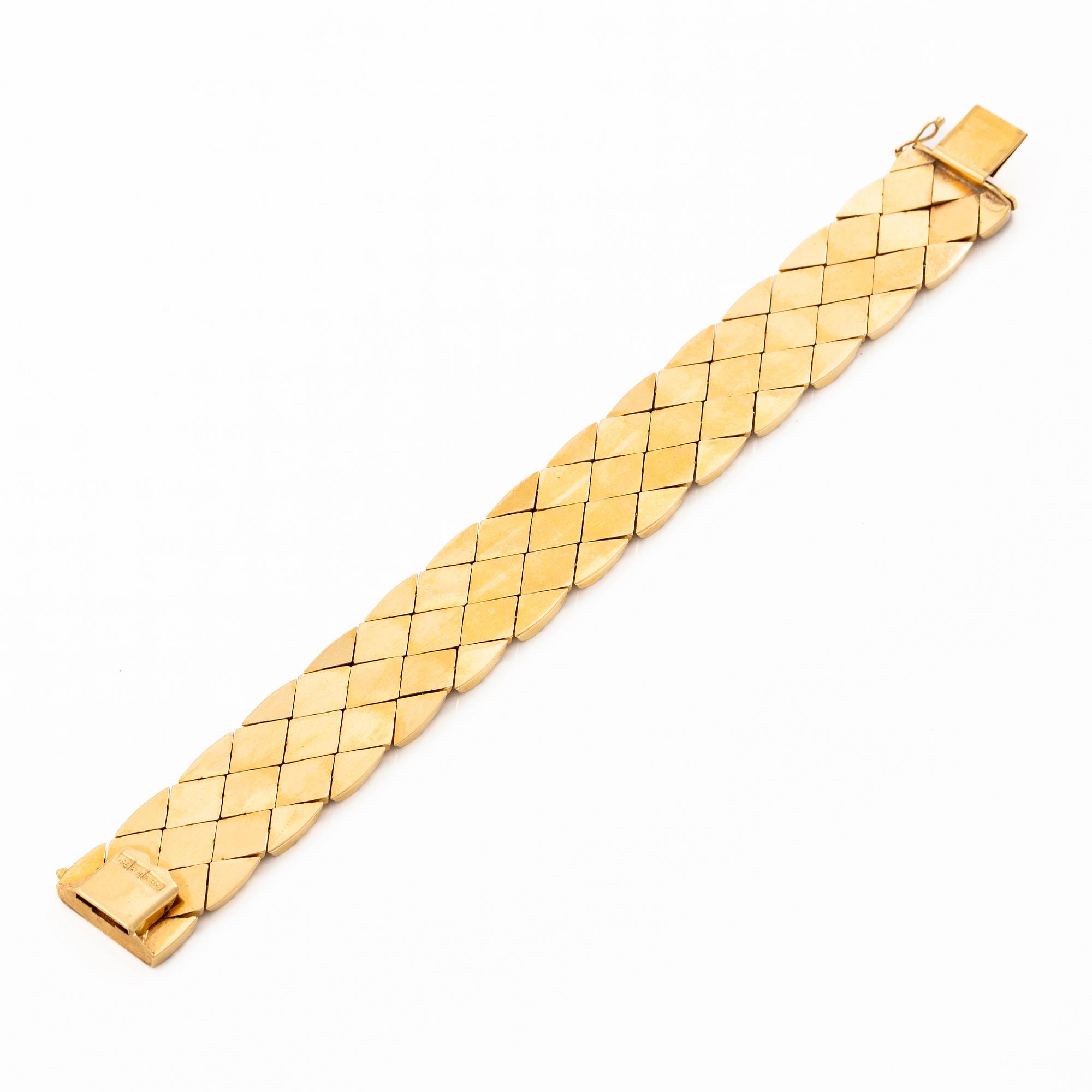 Bracelet, 18K gold, Italy.