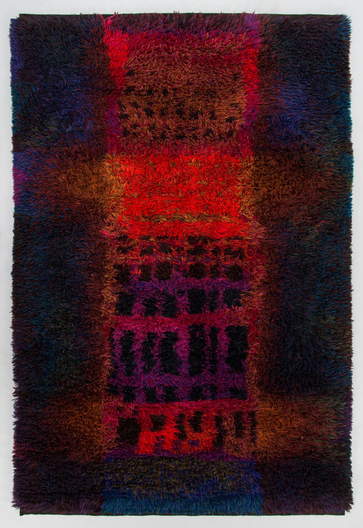 Ritva Puotila,  rya, för Finska handarbetets vänner. Ca 188 x 128 cm.