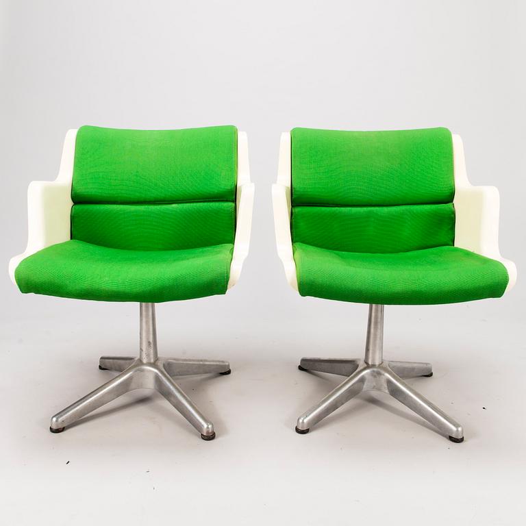 Yrjö Kukkapuro, YRJÖ KUKKAPURO, A set of four 1970s 'ABS 3428X' armchairs for Haimi. Finland.