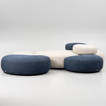 Piero Lissoni, a "Pasticca" modular sofa, Living Divani, Italy, post 2010.