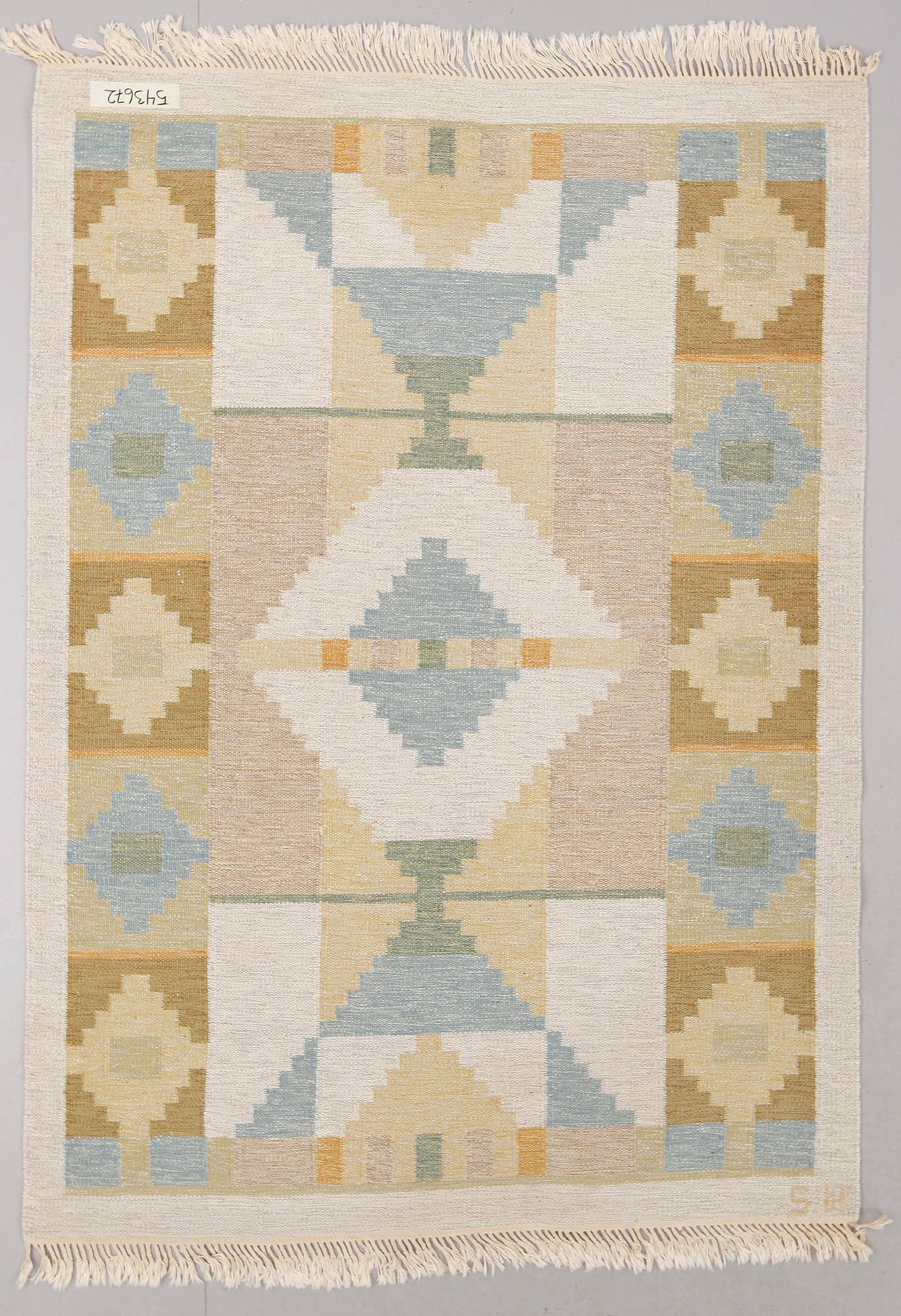 MATTA, rölakan, monogramsignerad SH, Svensk Hemslöjd.  Ca 237 x 170 cm.