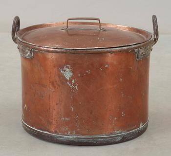 KITTEL med LOCK, koppar, 1800-tal.