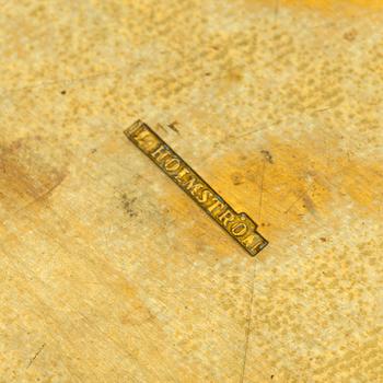 FIRMA LARS HOLMSTRÖM ARVIKA, brickor, 2 st, mässing, Arvika Konstsmide, 1900-talets andra hälft.