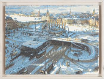 Bo Larsson, View over Slussen.