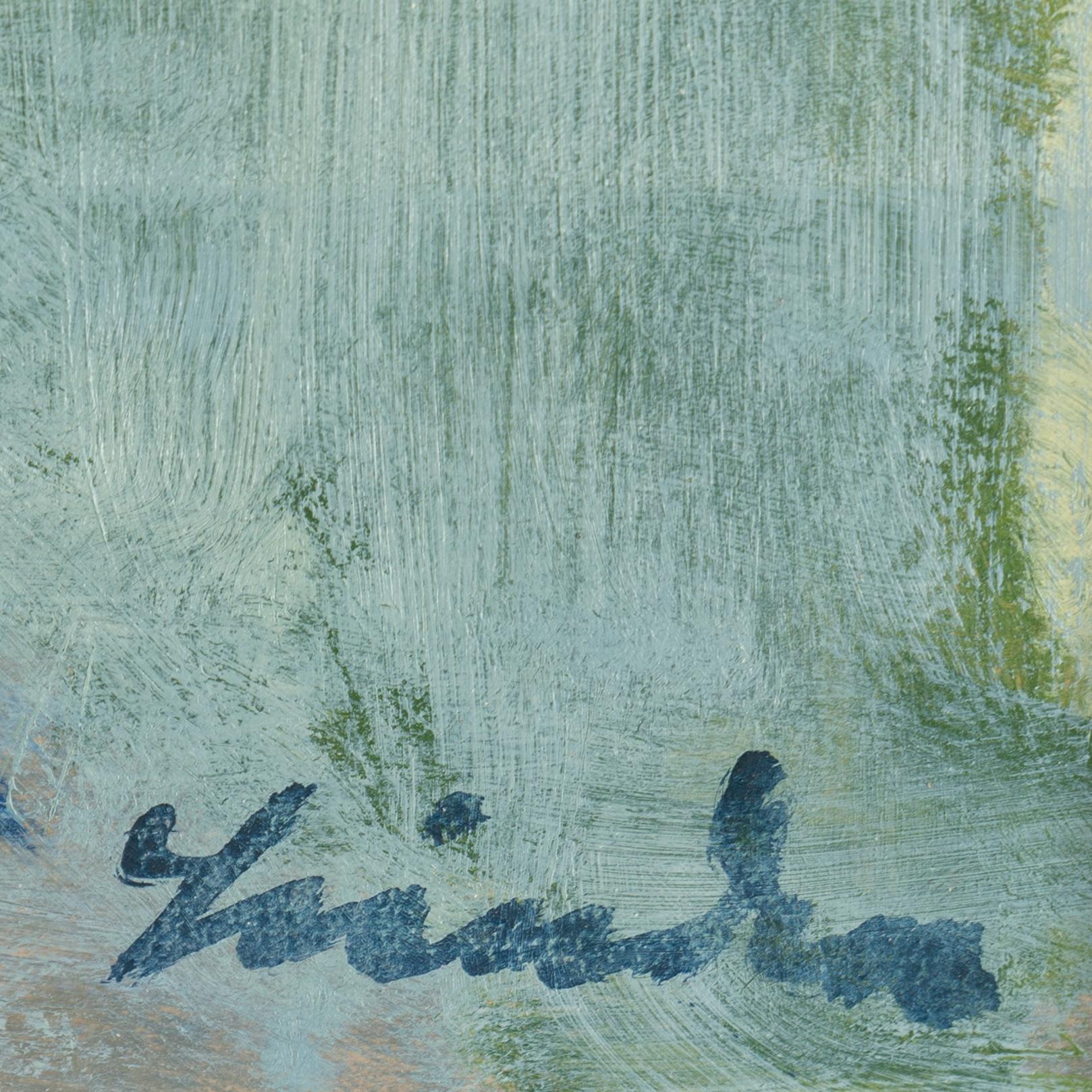 HELGE LINDEN, oil on panel, signed.