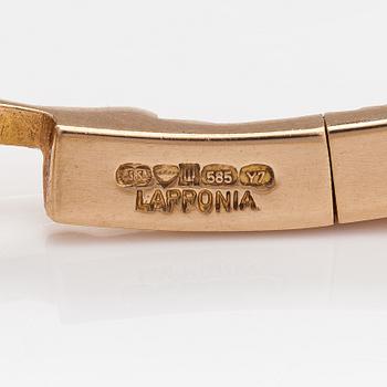 Björn Weckström, A 14K gold necklace "Tundra". Lapponia 1976.