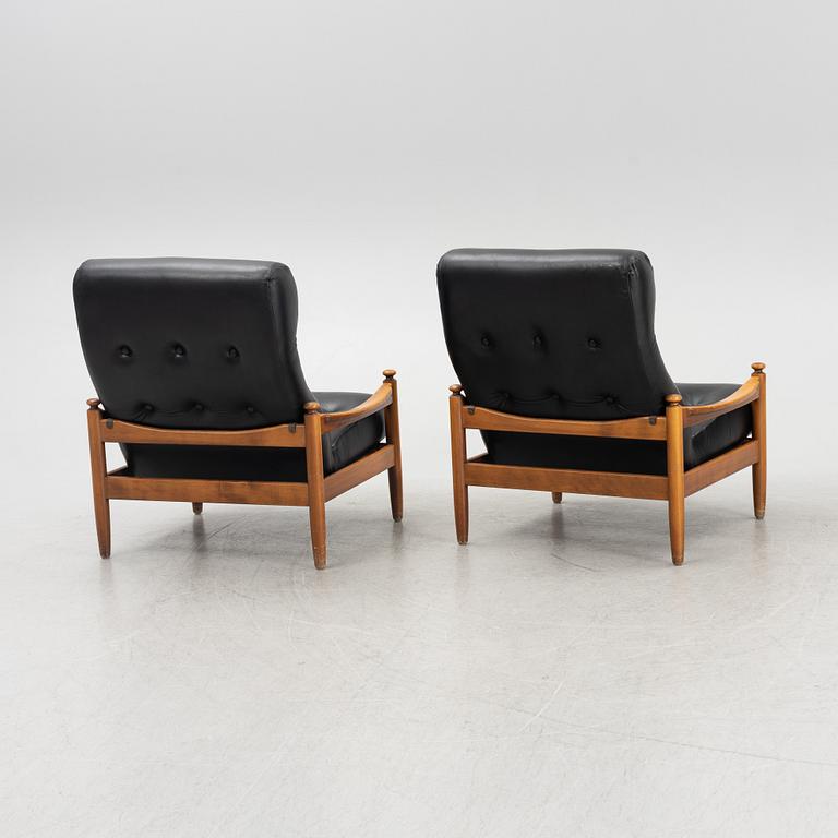 Armchairs, a pair, Sweden, 1960s/70s.