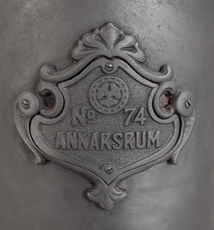 KAMIN, gjutjärn, "Viking", Ankarsrum, 1900-tal.