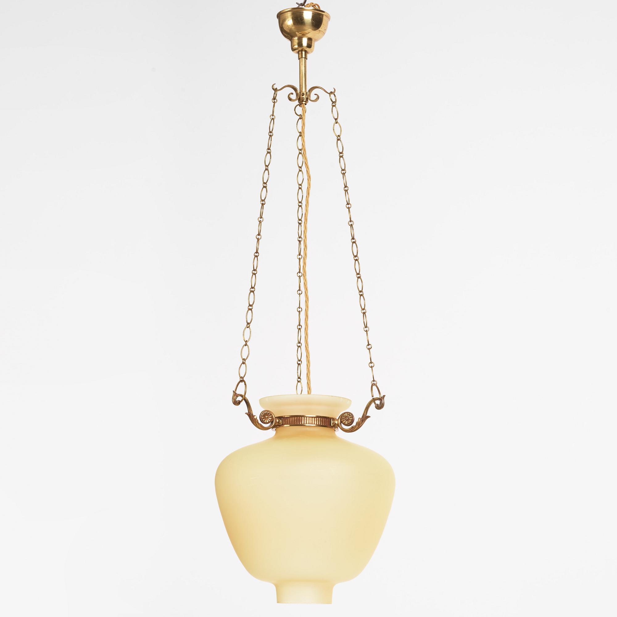 Bertil Brisborg, taklampa, modell "31914", Nordiska Kompaniet 1940-50-tal.