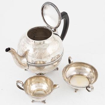 A 3-piece Swedish silver coffee service, bearing the mark of K. Anderson, Stockholm, 1937.