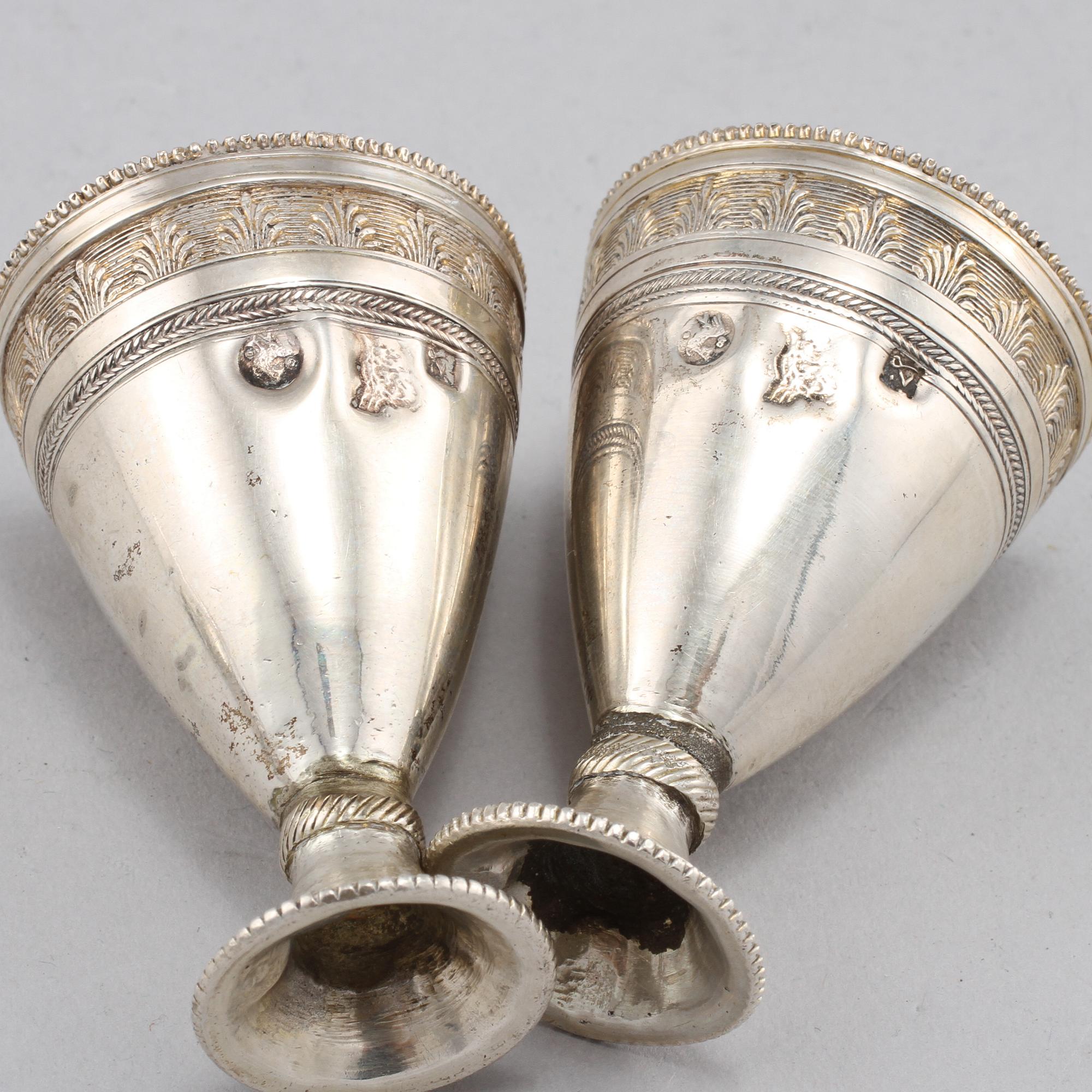 PARTI SILVER, 10 delar, 1900-tal. Vikt 365 g.