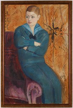 Isaac Grünewald, Gosse i sjömanskostym.