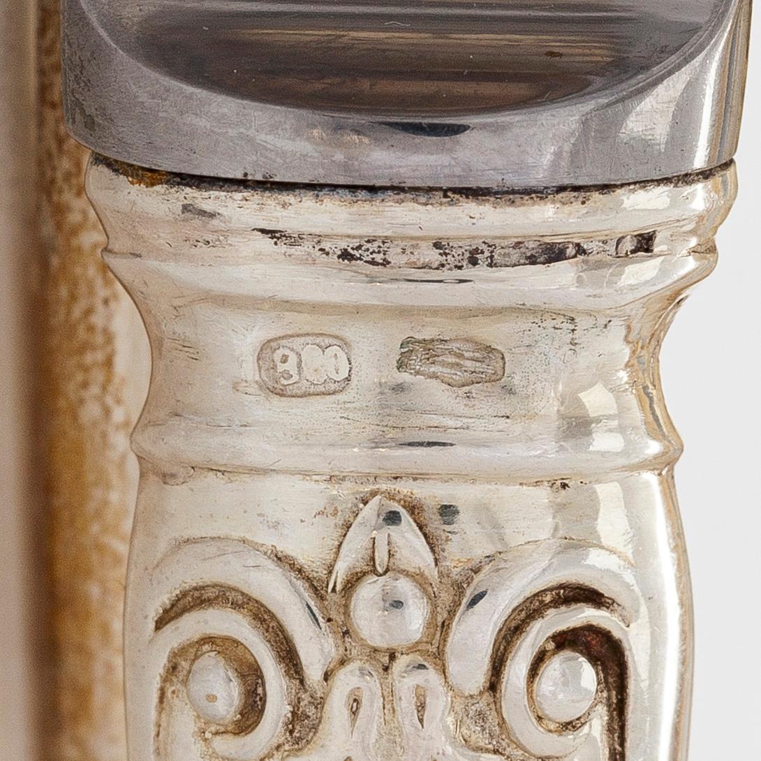 Bestickuppsättning, 143 delar, silver 800, Mellaneuropa. Finska importstämplar.