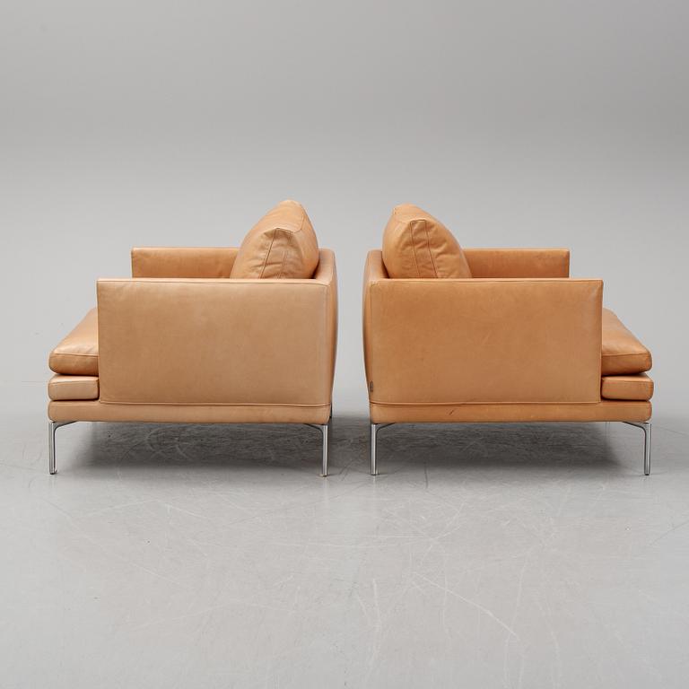 A pair of 'William' easy chairs by Damian Williamson for Zanotta. Designed  2010-15.