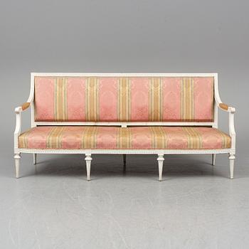 A Gustavian sofa by Johan Hammström (master in Stockholm 1794-1812).