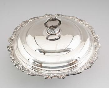 KAROTT med lock, nysilver, Sheridan, England, 1900-talets andra hälft.
