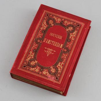 VYKORTSSAMLING, "Souvenir D'Amsterdam", sekelskiftet 1800/1900.