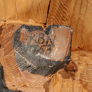 OKÄND KONSTNÄR, träskulptur, sign KBN o dat -53.