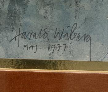 HARALD WIBERG, blandteknik, signerad och daterad 1977.