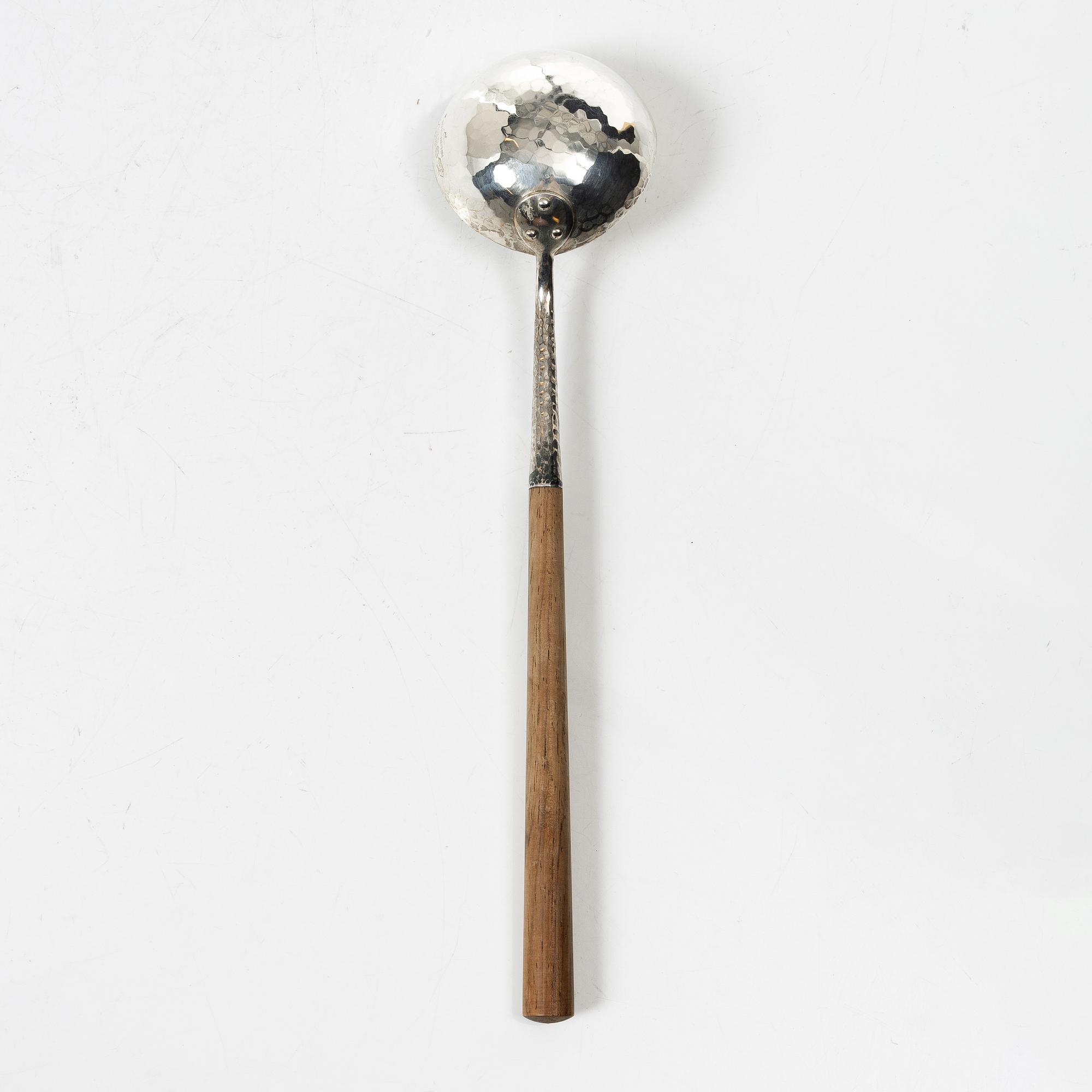 Tapio Wirkkala, bowl and ladle, silver, Kultakeskus, Hämeenlinna, 1976.