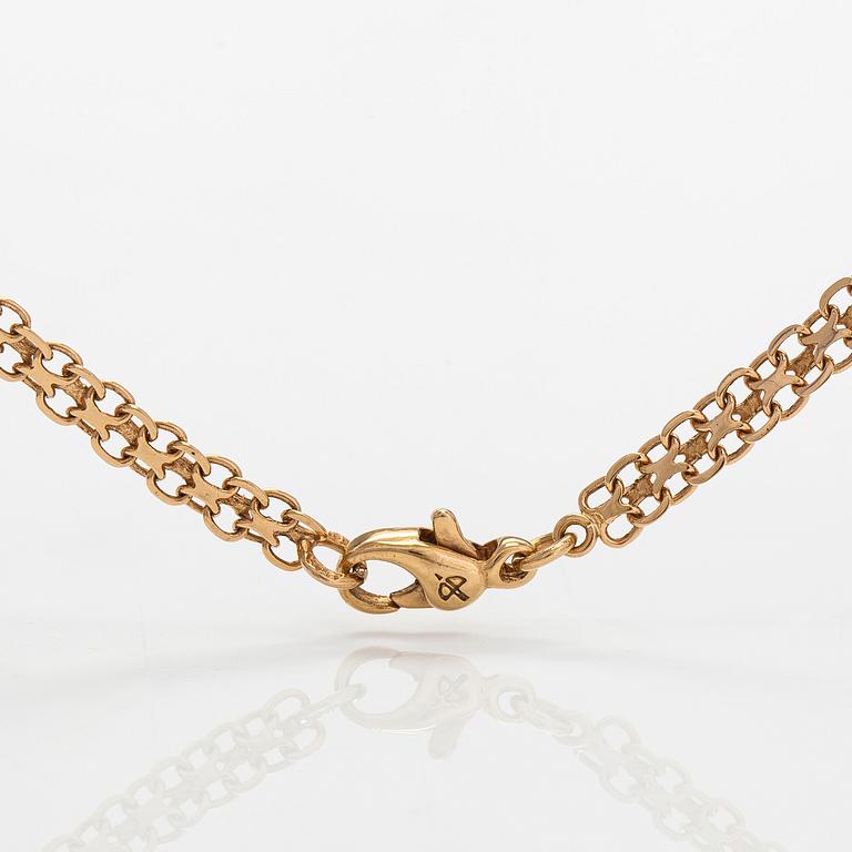 An 18K gold necklace. Swedish hallmarks.